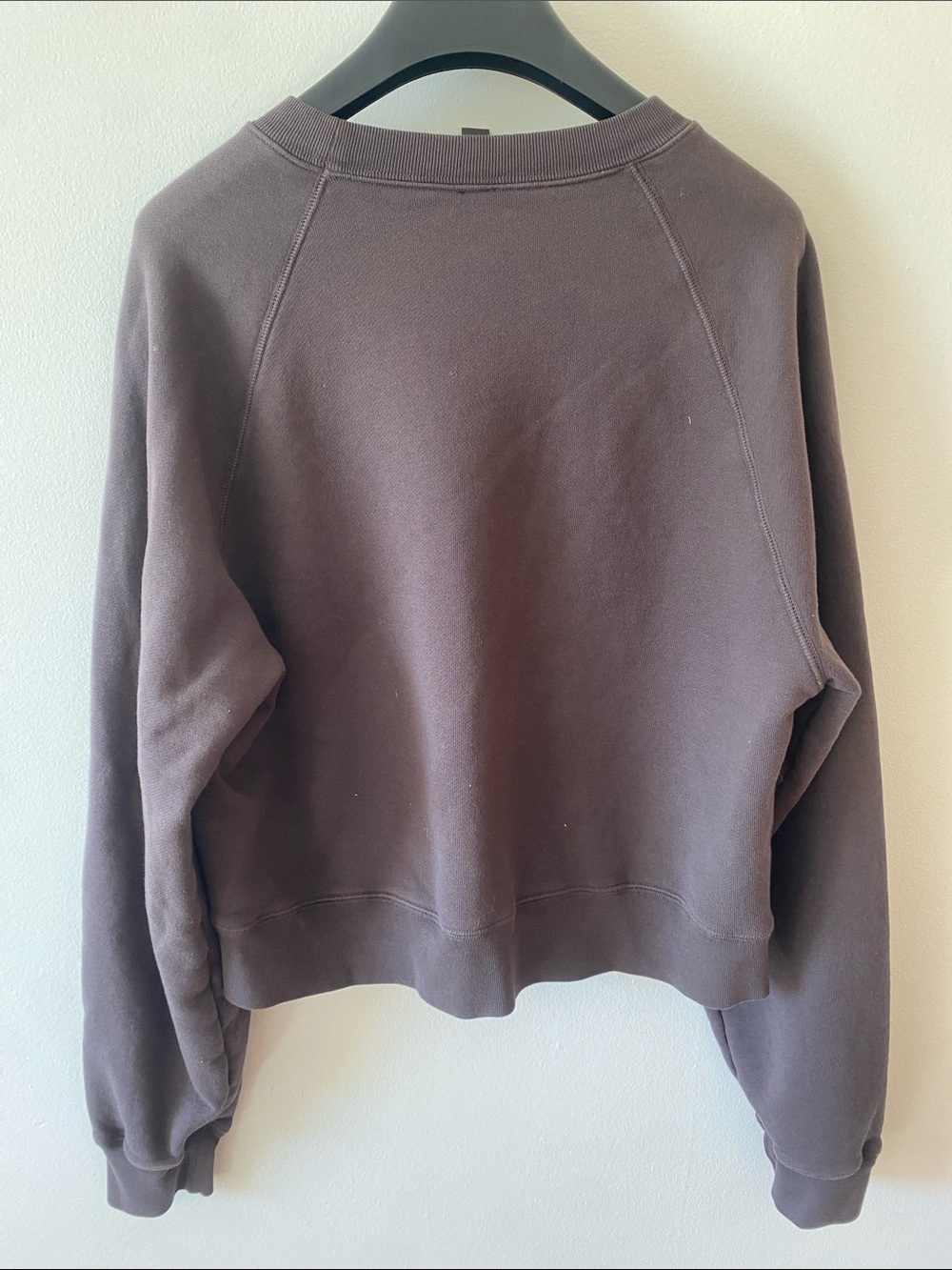 NWOT Skims French Terry Cropped Sweatshirt Brown Size M - Picture 16 of 16